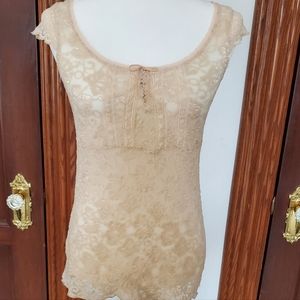 WHBM Lace Top Sm